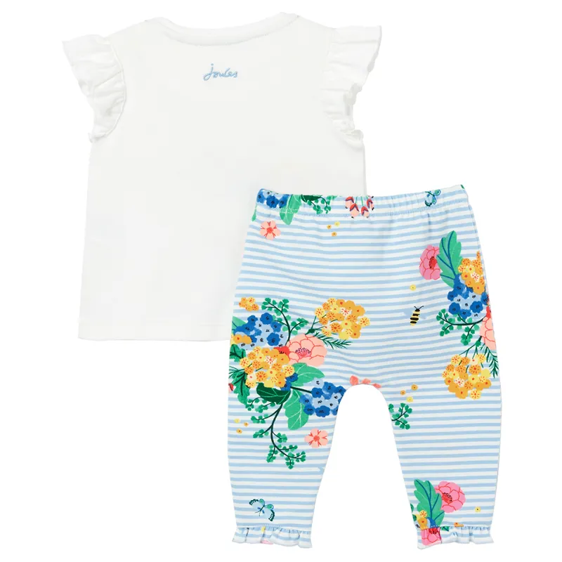 Joules Poppy Baby Artwork Top And Legging Set - Garden Friends-1